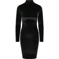 Urban Classics Velvet For Turtle Neck Klänning Med Långa ärmar