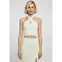 Urban Classics Rib Knit Crossed Neckholder Ärmlös Topp