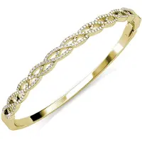 MYC Paris Flätade armband - guld och kristall