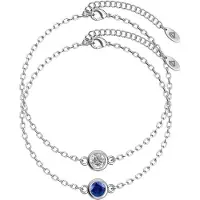 MYC Paris Birth Stone Armband - Silver, Crystal och Blue