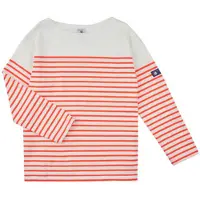 Petit Bateau Långärmade T-shirts MARINIERE TS flickor - Röd - 12 år