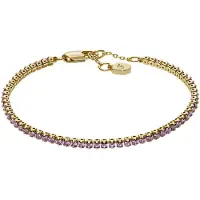 Fossil Armband 'ELLIS' guld / lila