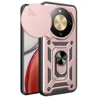Mtp Products Honor X70/X9d/Magic8 Lite Hybrid Skal med Roterande Ring med Kameraskydd - Roséguld