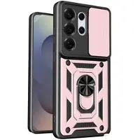 Mtp Products Samsung Galaxy S26 Ultra Hybrid Skal med Roterande Ring med Kameraskydd - Roséguld