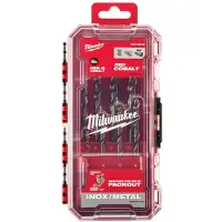 Milwaukee Borrsats för metall RED COBALT; HSS-G; DIN 338; 8 st.