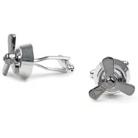 Suitable Manschettknappar Propellrar Silver