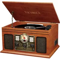 Victrola VTA 200B MAH Brown Retro-skivspelare