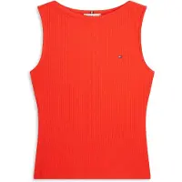 Tommy Hilfiger 5x2 Rib Boat Slim Fit ärmlös T-shirt