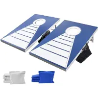 Vevor Cornhole-set, 3x2 fot Cornhole-spelbrädor, väderbeständiga bärbara kastabrädor i aluminium, hopfällbara Cornhole-lekbrädor för inomhus och utomhus, inkluderar 8 säckar, för trädgård, bakgård, st