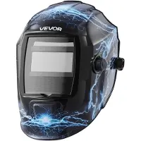 Vevor svetshjälm automatisk nedbländning, 93 x 43 mm svetshuva i äkta färg, soldriven svetsmask med 2 ljusbågssensorer, skugga 4/9-13 för TIG MIG ARC-svetsning och slipning - CRIUS-serien (blått blixt