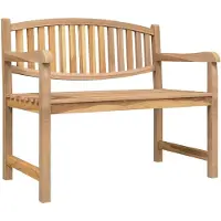 vidaXL Trädgårdsbänk 114x59x87 cm massiv teak