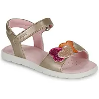 Geox Platta sandaler J SANDAL JOYFOOT GIR flickor - Guldfärgad - 34
