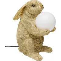 Kare Design bordslampa Sweet Rabbit, Mässing / guld, Vardagsrum / matsal, Syntetmaterial, Design, Bordslampa