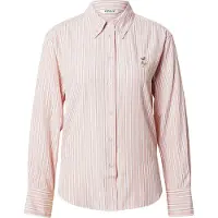 ONLY Blus karamell / gammalrosa / vit
