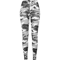 Urban Classics Leggings grå / svart / vit