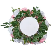 Vevor Blombollsarrangemang Bukett 10 st, 450 mm diameter Konstgjorda Blombollar Bröllopsbordsdekorationer, Rosarrangemang för Bröllopsbordsdekorationer Heminredning, Rosa och Vita Rosor