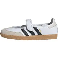 Adidas Samba Jane Vit Svart Tuggummi Dam Sneakers Skor-Vit Aluminiumoxid Kärna-Svart JR1402 36