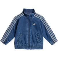 Adidas Originals Firebird Denim Sweatshirt Med Dragkedja