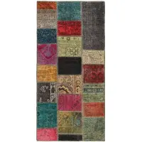 Rezas Vintage Patchwork orientalisk matta 74 x 156 cm