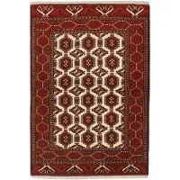 Rezas Torkaman Fine orientalisk matta 134 x 196 cm
