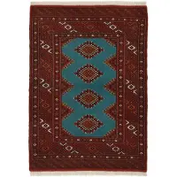 Rezas Torkaman Fine orientalisk matta 88 x 122 cm