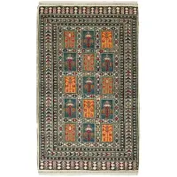 Rezas Torkaman Fine orientalisk matta 83 x 130 cm