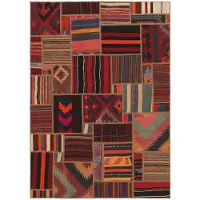 Rezas Tekkeh Kelim orientalisk matta 140 x 200 cm