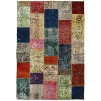 Rezas Vintage Patchwork orientalisk matta 141 x 207 cm