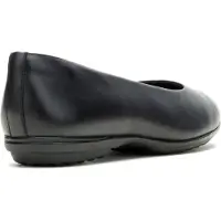 Hush puppies Alice Platt läder kvinna svart standard ballerinas