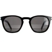 Yves Saint Laurent Rund Unisex Svart Rök SL28