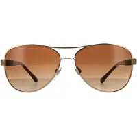 Burberry Aviator Dam Guld Brun Brun Gradient Solglasögon