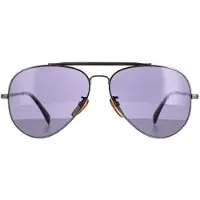 David Beckham Aviator Herr Dark Ruthenium Grey Polarized DB1004/S