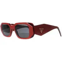 Prada Rectangle Dam Orange Svart Mörkgrå PR17WS
