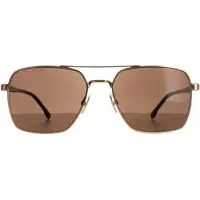 HUGO BOSS Aviator herr Rose Gold Brown 1045/S/IT