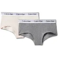 Calvin Klein 2 Pack Girls Hipster Panties Icon Cotton Stretch