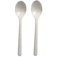 Papstar 96434, Engångsmatsked, Polypropylen, Vit, 130 mm, Polypåse, 50 styck