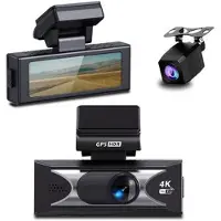 Mtp Products 4K bilkamera med dubbla linser och ADAS, mörkerseende