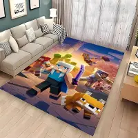 Textilien 3D-tryck M-M1necraft Matta för Vardagsrum Sovrum Hall Löpare Halkfri Mjuk Områdesmatta Soffa Dörrmatta Heminredningsmatta Gåva 50x80cm (20x31in)