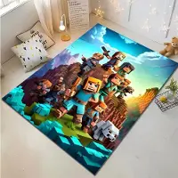 Textilien 3D-tryck M-M1necraft Matta för Vardagsrum Sovrum Hall Löpare Halkfri Mjuk Områdesmatta Soffa Dörrmatta Heminredningsmatta Gåva 40x60cm (16x24in)