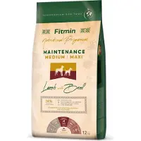 Fitmin Nutritional Programme Medium Maxi Maintenance Lamb&amp;Beef 12 kg för Dog