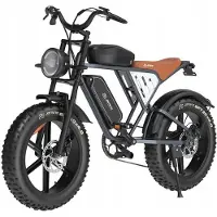 KUKIRIN Elcykel - JANSNO - X70M - 750W motor - Dubbelt 48V batteri - 80 km räckvidd - svart - Maxhastighet 45 km/h svart