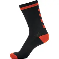 Hummel Elite Träningsstrumpor - Svart/Orange, storlek 43-45
