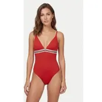 Tommy Hilfiger Global Stripe Plunge Triangle Swimsuit