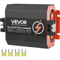 Vevor 12V 40A DC till DC batteriladdare, 500W, inbyggd batteriladdare för bly-syra, litium, AGM, GEL och överbelastade batterier, smart flerstegsladdning, för husbilar, kommersiella fordon, båtar, yac