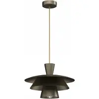 Luminex Hänglampa Plato , dimbar, Aluminium / grå / zink, Vardagsrum / matsal, Metall, Modern, Pendellampa