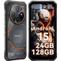 Blackview FORT 2 5G 8GB RAM 128/256GB ROM Android 15 Ruggad Smartphone 6,56 tum 90HZ Mobiltelefon 5000mAh 8GB+128GB svart