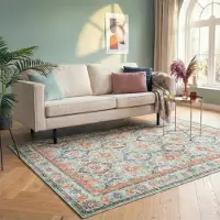 FRAAI Vintage matta | Imagine Oriental grön hos Volero | 80x150 cm | Polyester | Symmetrisk | Rektangulär | Låg lugg