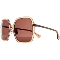 Max Mara Square Dam Glänsande Rosa Brun MM0059-D