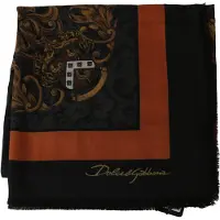 Dolce&Gabbana Flerfärgad Tryckt Inslagen Sjal Cashmere Scarf