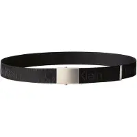 Calvin Klein Logo Jacquard Plaque Buckle Belt